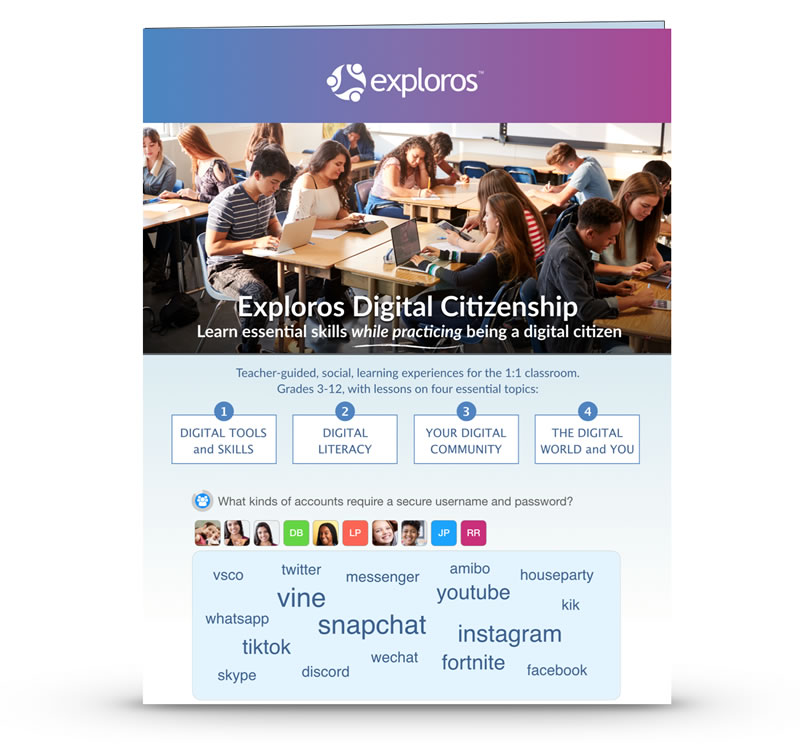 Exploros Digital Citizenship Brochure